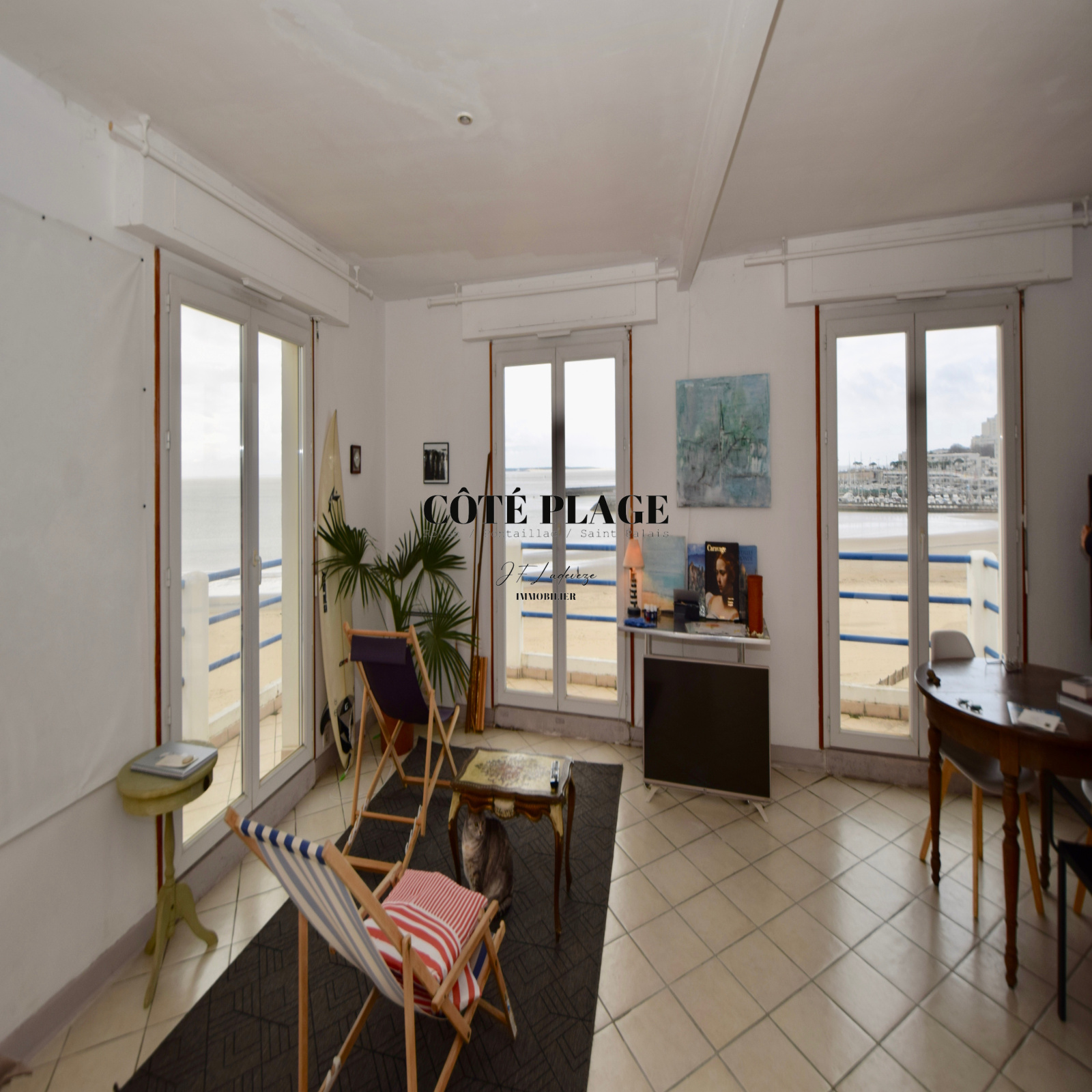 vente ROYAN, APPARTEMENT 55M2, T2, PLEINE VUE MER Côté Plage Immobilier