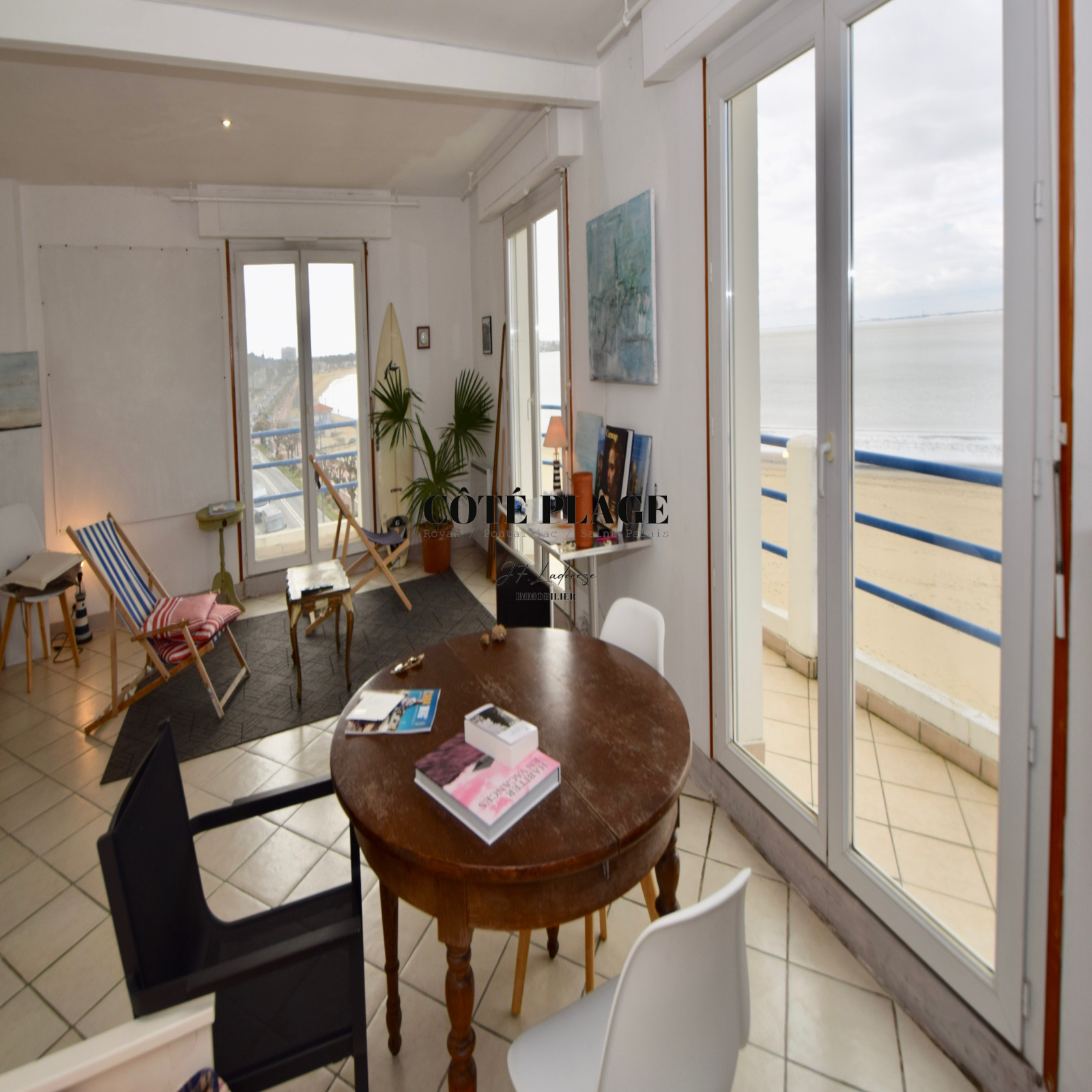 vente ROYAN, APPARTEMENT 55M2, T2, PLEINE VUE MER Côté Plage Immobilier