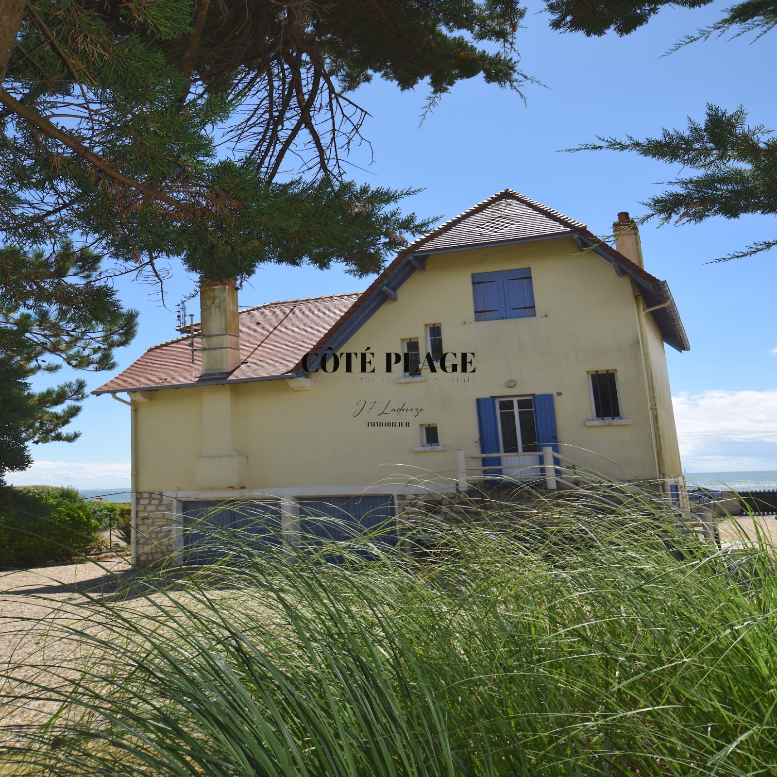 vente SAINT PALAIS SUR MER FACE OCEAN VILLA STYLE COTTAGE Côté